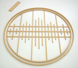 Shoji kumiko for circular window.